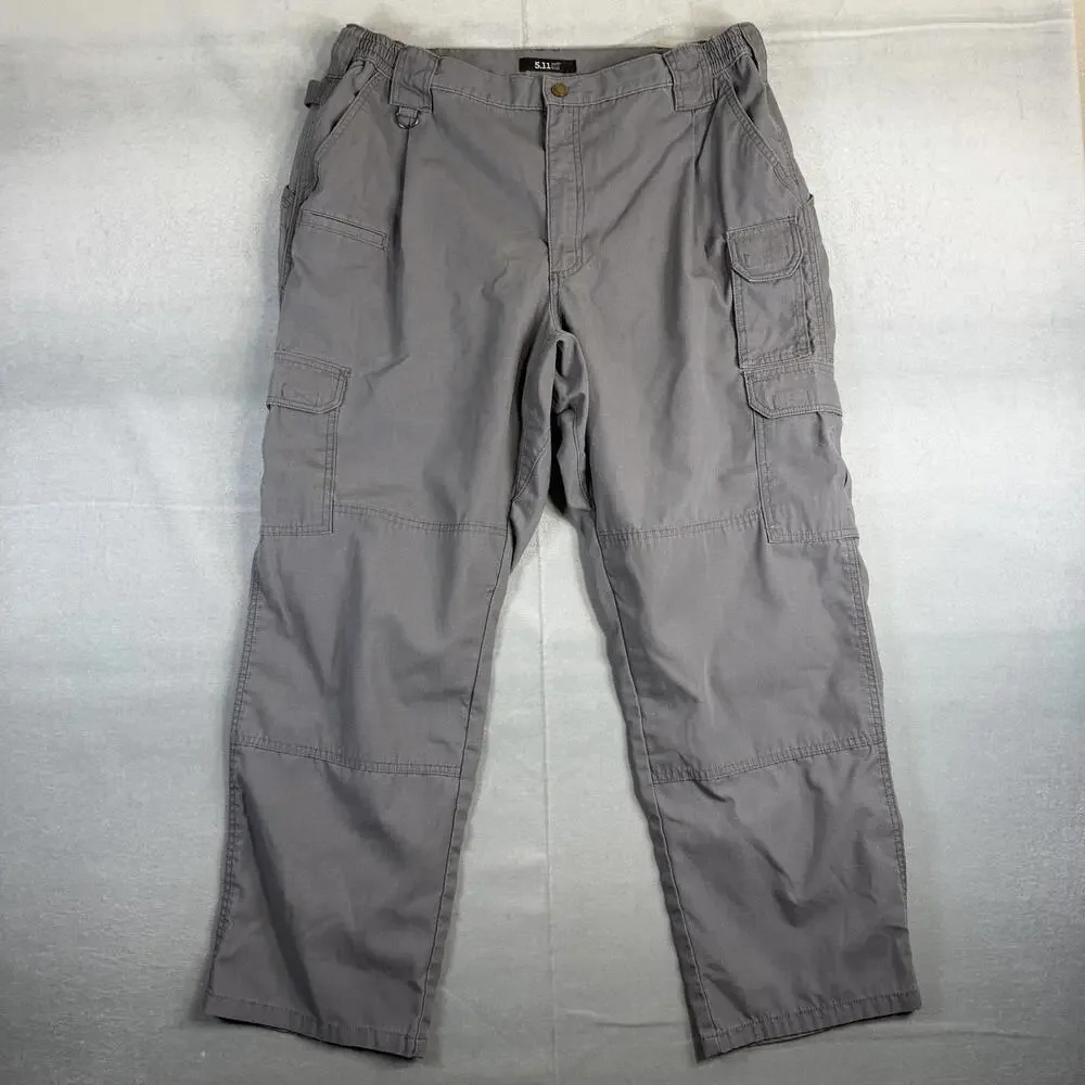 511 Tactical Cargo Pants Mens 40x30 Gray Taclite Pro Ripstop Elastic Waist